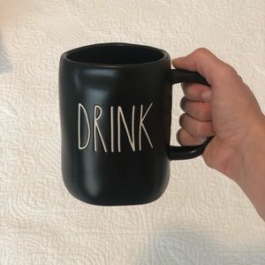 Rae Dunn Black Drink Mug